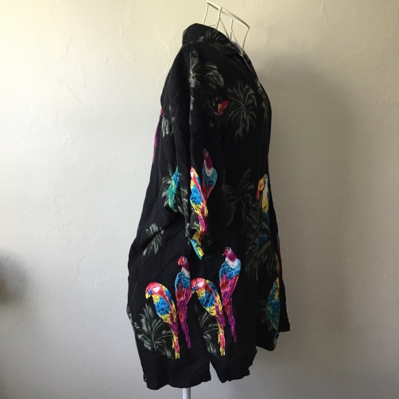 Vintage parrot Hawaiian shirt - Picture 3 of 5